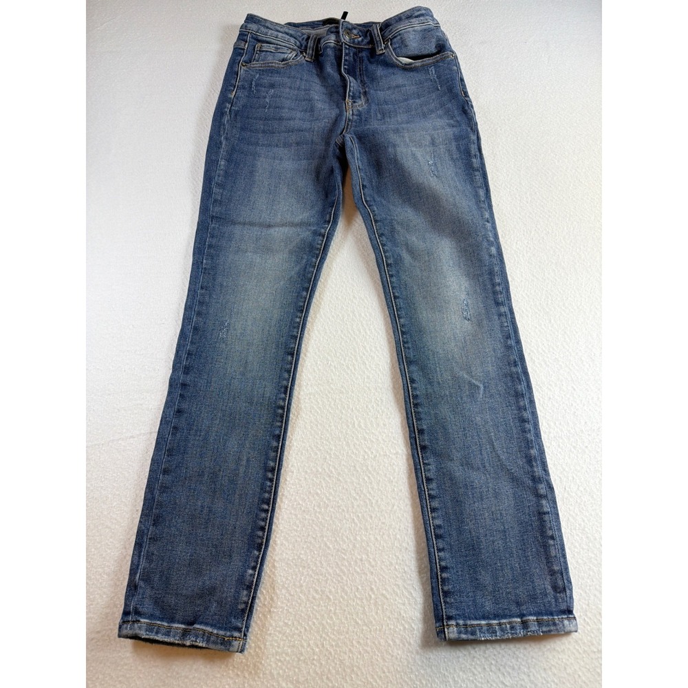 Risen Jeans Los Angeles Distressed Straight Leg Denim RDP1417 Size 9/29